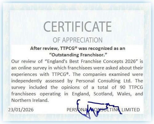 TTPCG® wurde als „Herausragender Franchisegeber“ ausgezeichnet