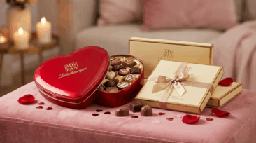 Valentinstag: Metalldosen als hochwertige Verpackung für Pralinen und Geschenke