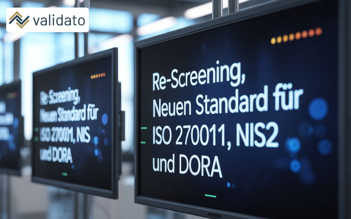 Validato: Re-Screening für ISO 27001, NIS2 und DORA – Sicherheit neu gedacht