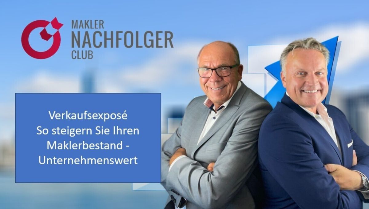 Verkaufsexposés über den Maklerbestand oder das Maklerunternehmen zur Ansprache von Kaufinteressenten