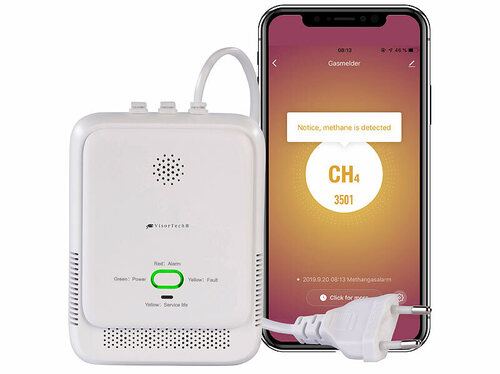 VisorTech Smarter Multi-Gasmelder für haushaltsübliche Gase