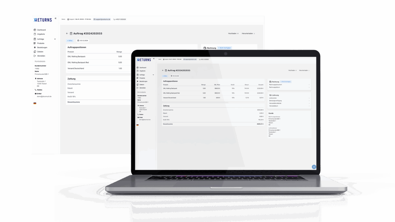 XReturns startet modernes B2B-Portal für effiziente Zusammenarbeit