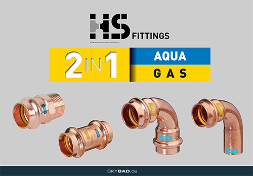 AquaGas V – Ein Fitting für Gas und Wasser