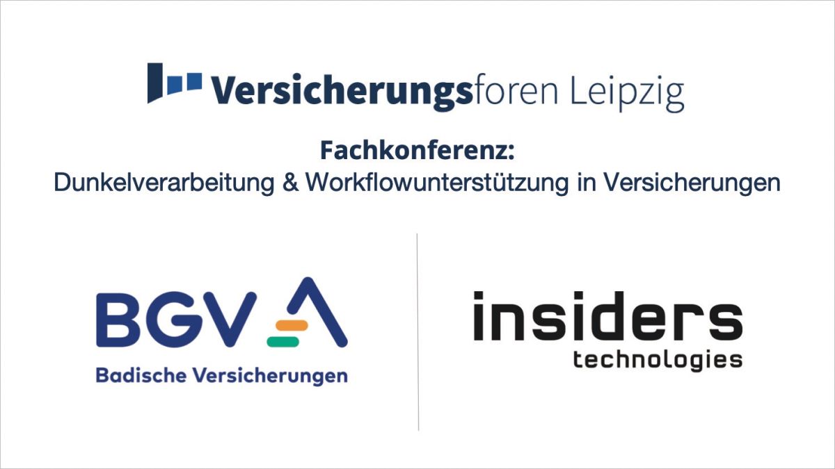 BGV und Insiders Technologies: KI-gestützte Dunkelverarbeitung steigert Effizienz in Versicherungsprozessen