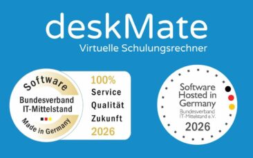 deskMate erhält die Siegel „Software Made in Germany“ und „Software Hosted in Germany