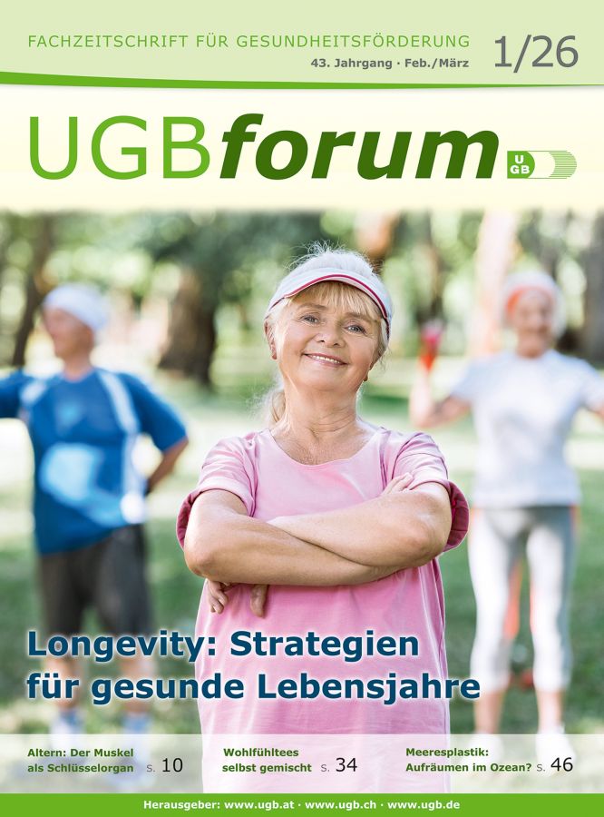 Fachmagazin UGBforum: Longevity – Strategien für gesunde Lebensjahre