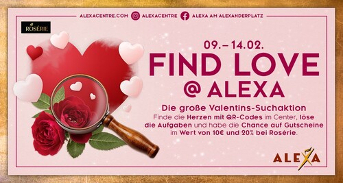 Find Love @ ALEXA: Große Valentins-Suchaktion