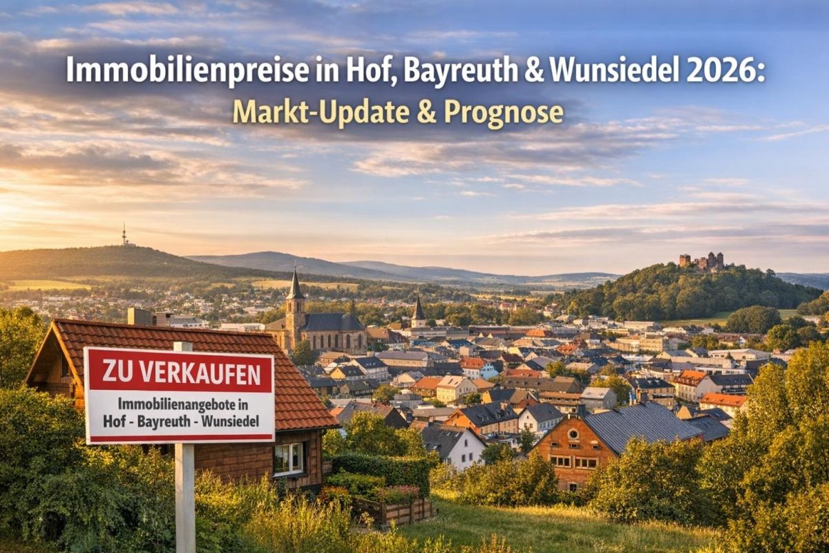 Immobilienpreise in Hof, Bayreuth und Wunsiedel: Markt-Update für Eigentümer (2026)