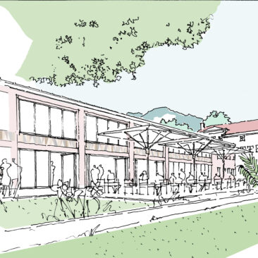 Neues Kurgarten Café im Königlichen Kurgarten Bad Reichenhall