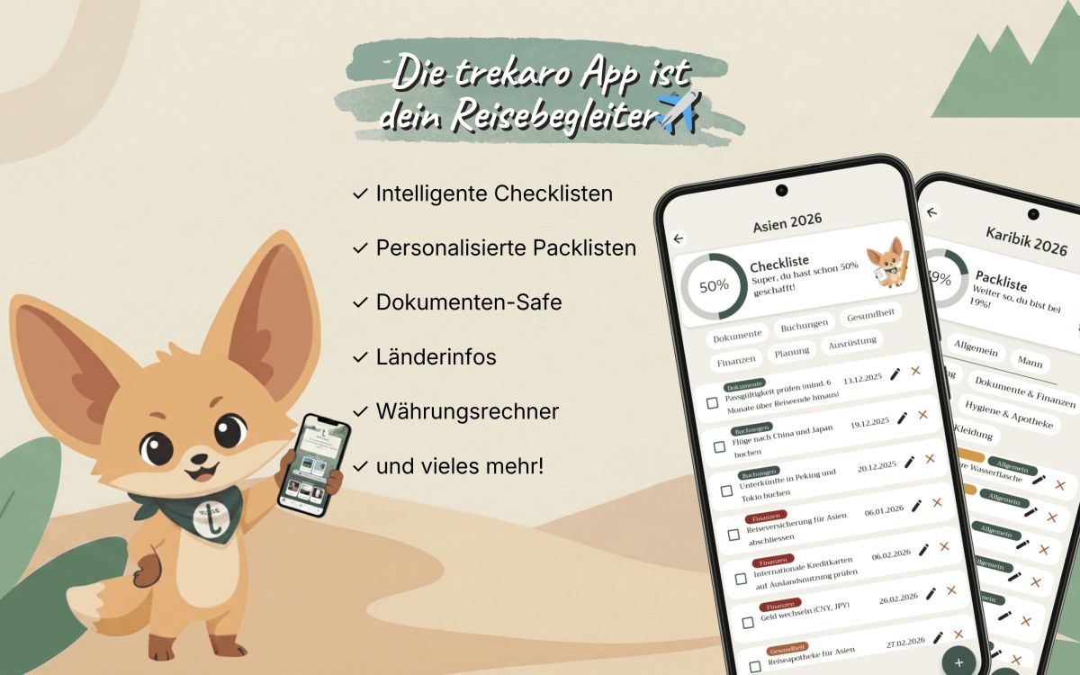 Reise-App trekaro: Reiseplanung ohne Tab-Chaos