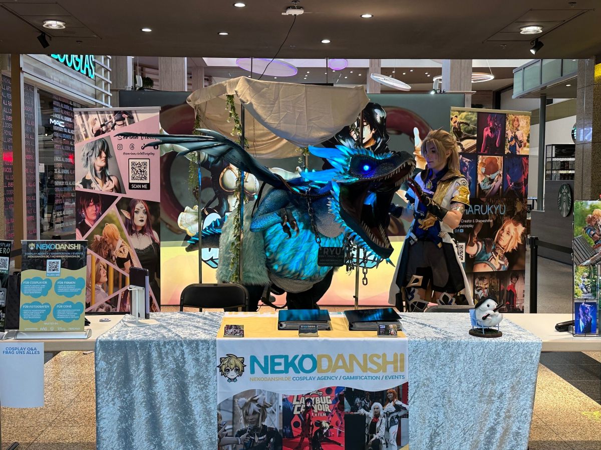 Riesiger, reitbarer Drache Ryu für Events: Nekodanshi Highlight Firmenevents und Anime Conventions