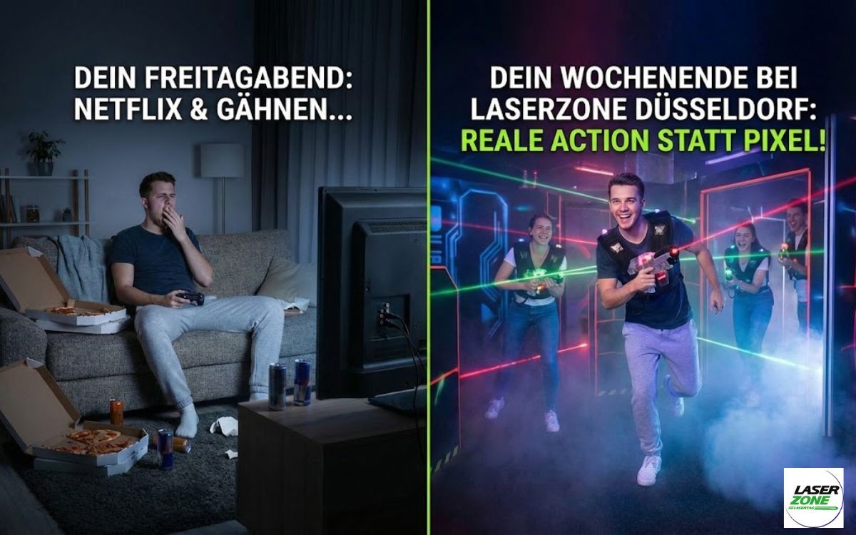 Schluss mit dem Daumen-Sport: Laserzone Düsseldorf erklärt der Couch den Krieg