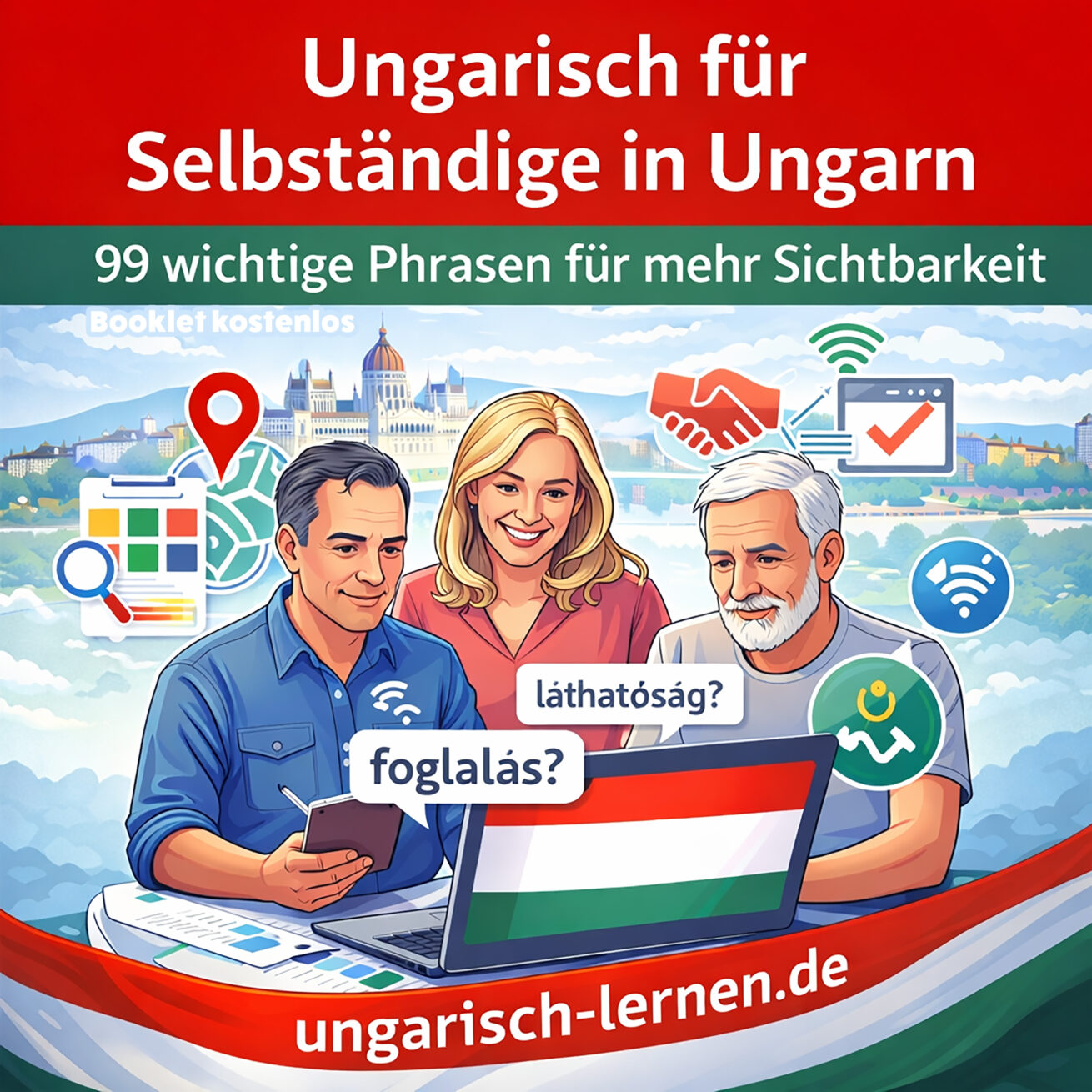 Ungarisch für Selbständige in Ungarn: Neue 99-Phrasen-Sammlung hilft deutschen Unternehmern sichtbar zu werden