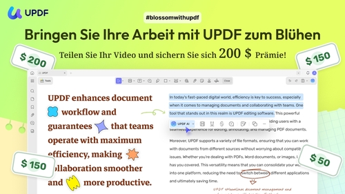 UPDF startet globale Kampagne #blossomwithupdf zur Förderung intelligenterer Lese- und Notiz-Workflows
