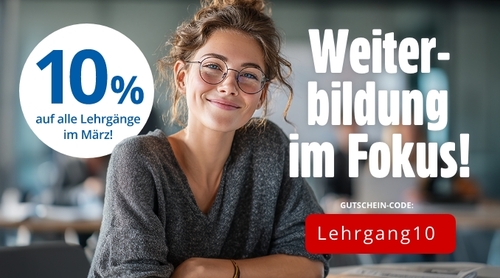 10% Rabatt auf alle Lehrgänge der Spitta Akademie!
