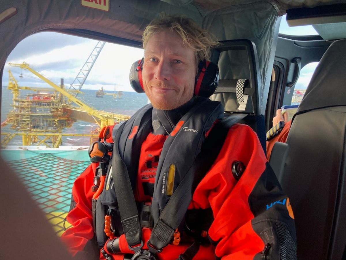 Abenteuer über der Nordsee: Servicetechniker von Busch auf Offshore-Mission
