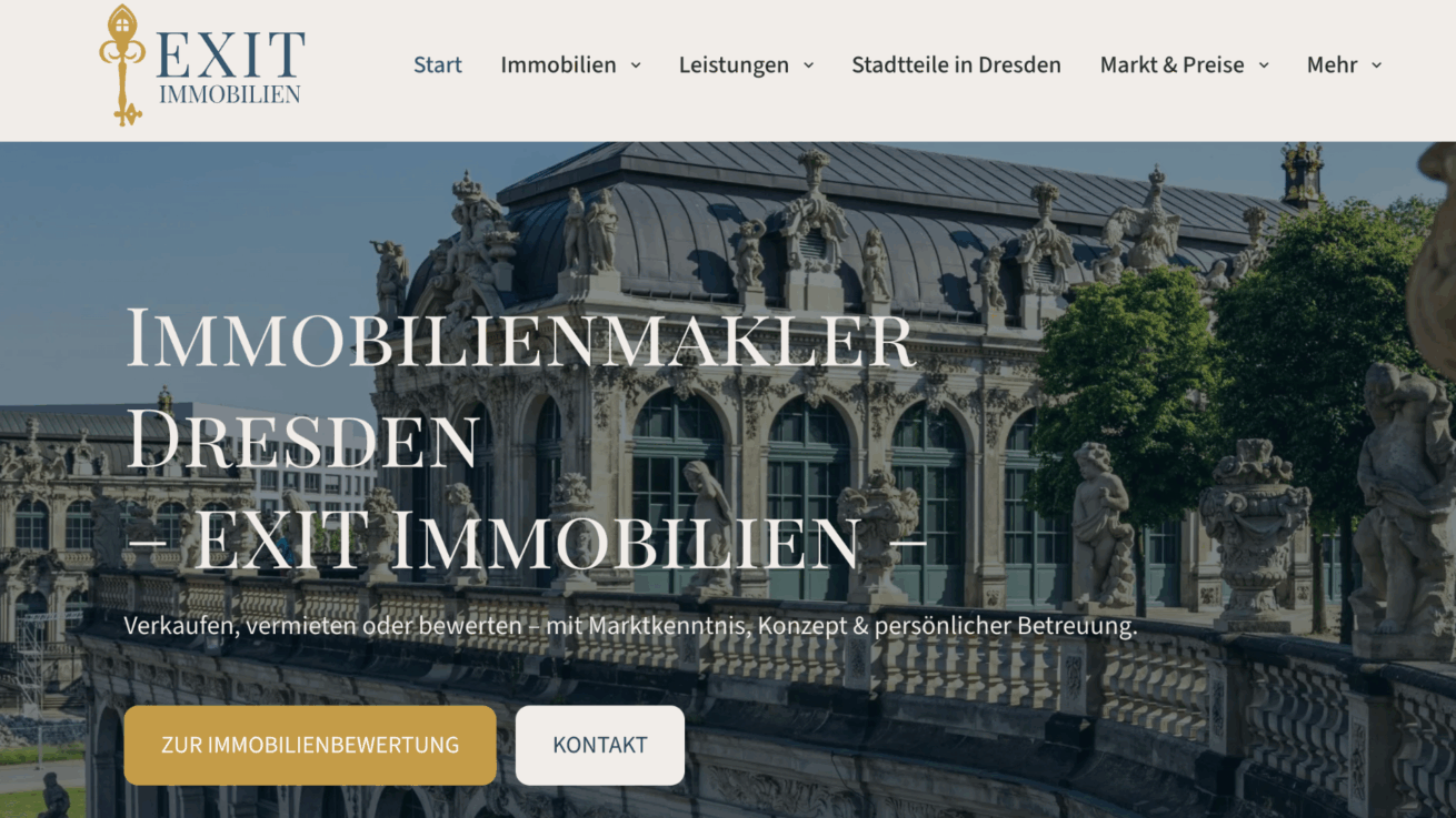 EXIT Immobilien | Immobilien Dresden als starke Adresse für Eigentümer