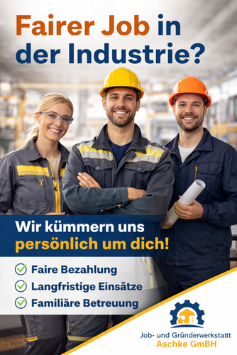 Familiäre Zeitarbeit in der Industrie: Job- und Gründerwerkstatt setzt neue Maßstäbe