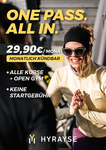 Frühlingsstart in die Outdoor-Fitness-Saison mit neuem HYRAYSE „One Pass“