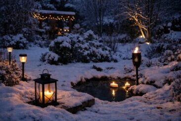 Gartenbeleuchtung im Winter: Norbert Seeger über Solarlichter, Kerzen und LED-Ideen