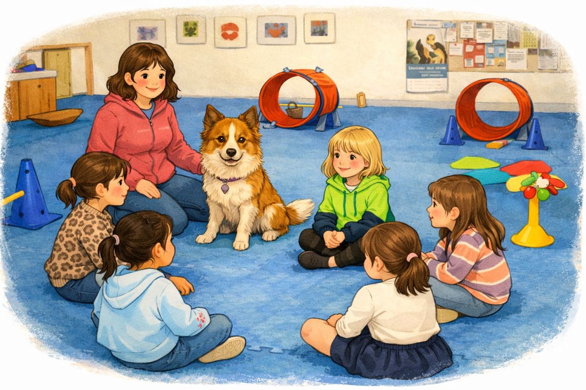 Kinder lernen sicheren Umgang mit Hunden: Schulhund-Erlebnis in Winnenden