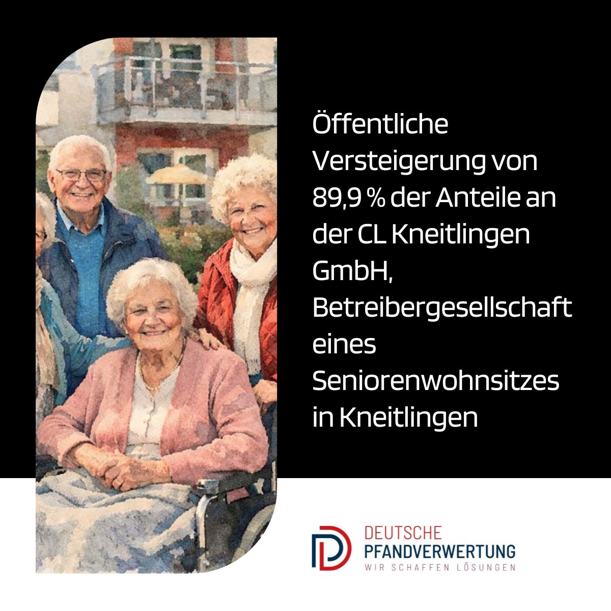 Öffentliche Versteigerung: 89,9 % der Anteile an der CL Kneitlingen GmbH – Betreiber Seniorenwohnheim