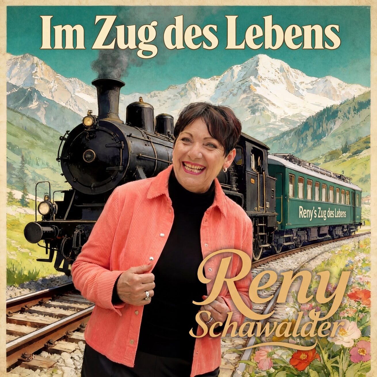 Reny Schawalder sitzt musikalisch im Zug des Lebens