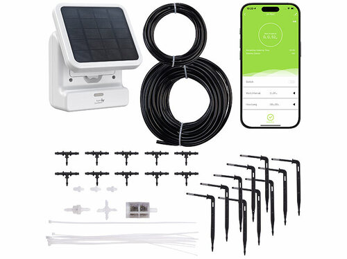 Royal Gardineer Smartes WLAN-Solar-Bewässerungssystem BWC-645