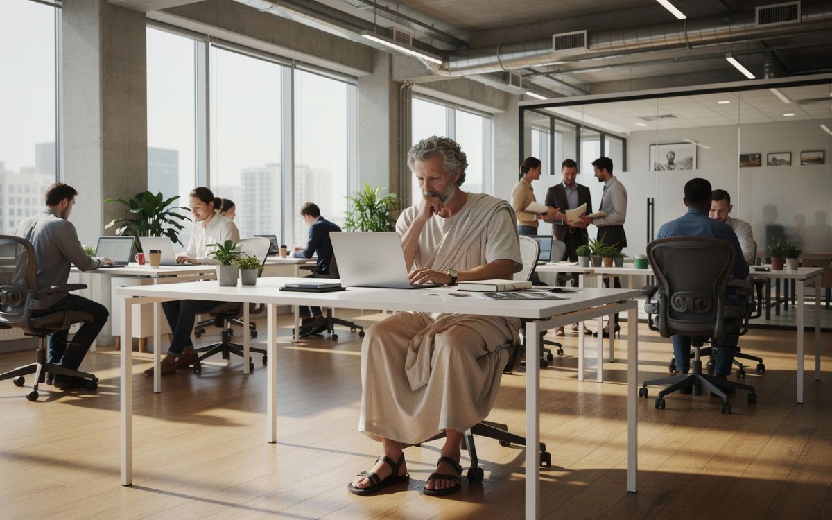 Seneca im Open Space: Wie Gelassenheit das Chaos zähmt