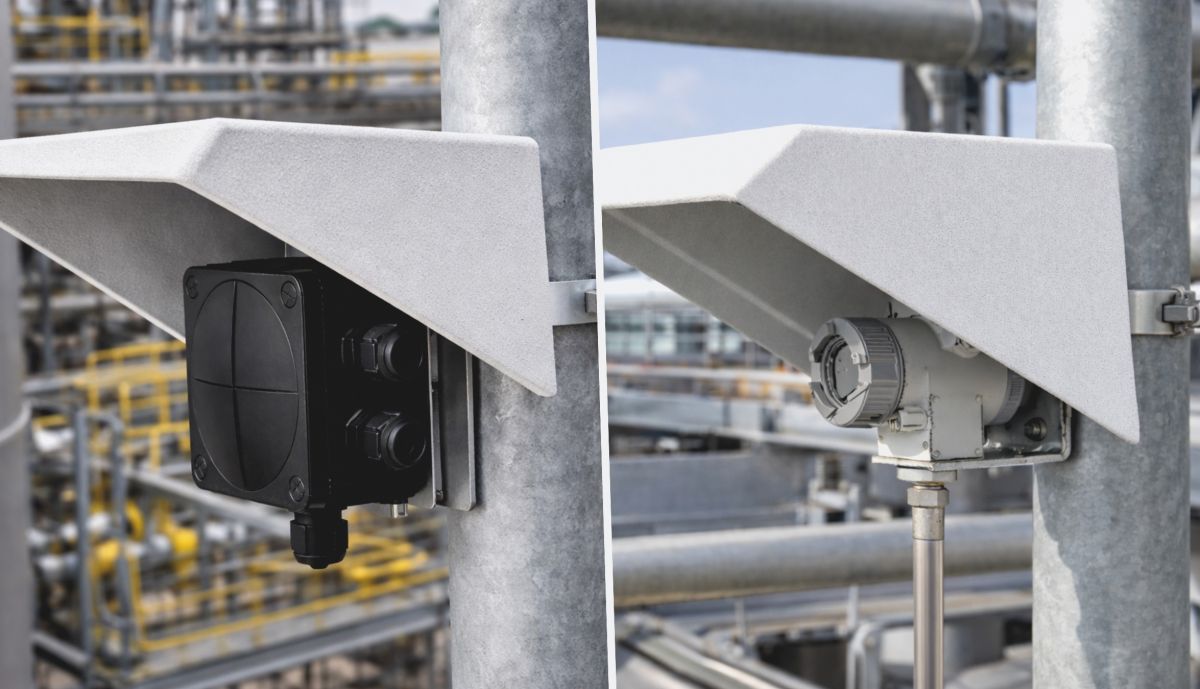 Sonnenschutzdächer für Außengeräte: SCHRAMM GmbH bietet Baureihe WSD für Freiluftanwendungen