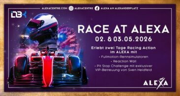 ALEXA Shoppingcenter lädt zum Erlebniswochenende mit verkaufsoffenem Sonntag