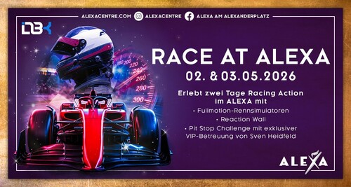 ALEXA Shoppingcenter lädt zum Erlebniswochenende mit verkaufsoffenem Sonntag