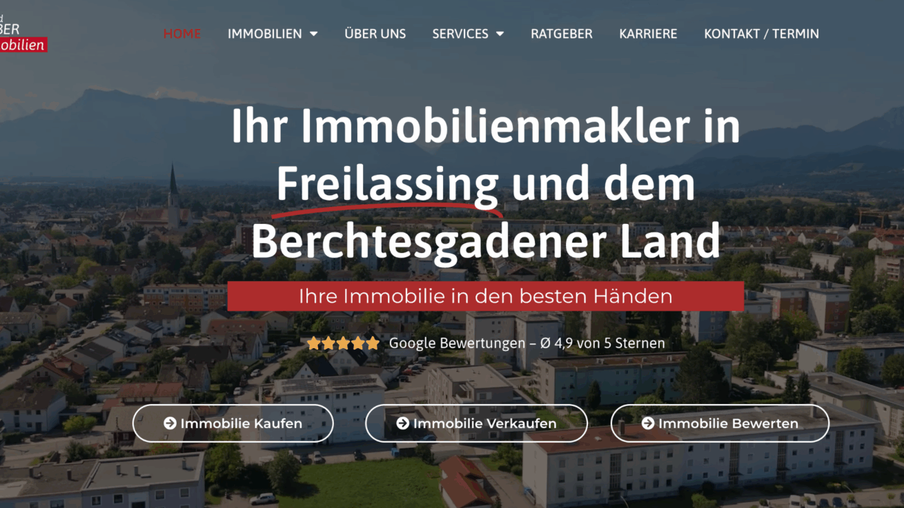 Alfred Huber Immobilien – Immobilienmakler Freilassing & Berchtesgadener Land