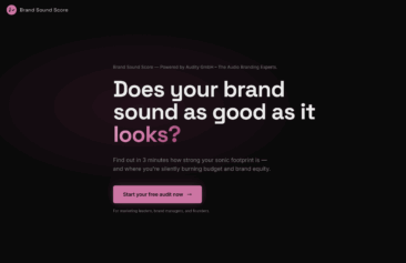 Audity GmbH launcht den „Brand Sound Score“ zur Analyse der akustischen Identität
