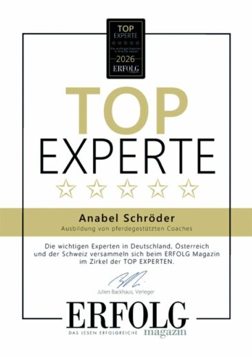 EQzellent  erhält Auszeichnung als „Top Experte in der Ausbildung von  pferdegestützten Coaches“