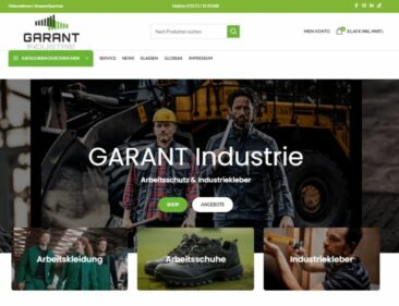 GARANT Industrie startet mit neuem Onlineshop in die nächste Phase