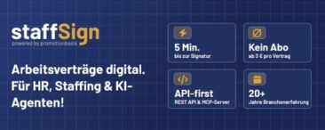 Neue Plattform staffSign vereinfacht Arbeitsverträge für HR und Recruiting – digital, rechtssicher, ohne Papier
