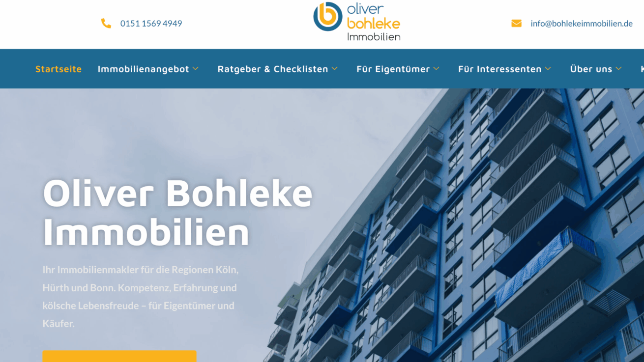 Oliver Bohleke Immobilien – Ihr zuverlässiger Immobilienmakler in Köln Lindenthal