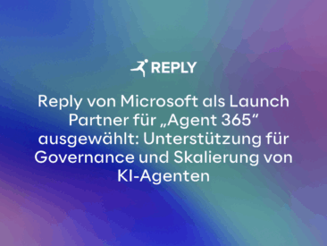 Reply von Microsoft als Launch Partner für „Agent 365“ ausgewählt