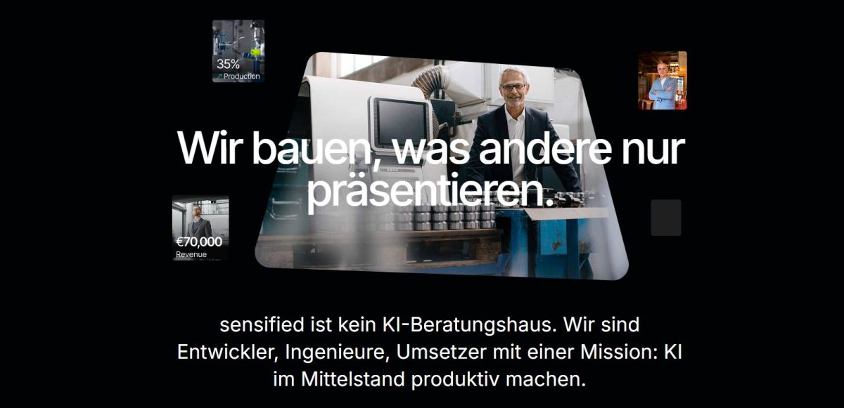 sensified AI startet als Umsetzungspartner für KI im deutschen Mittelstand