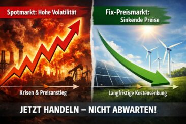Strompreise 2026 deutlich über Vorjahr: Warum mittelständische Unternehmen jetzt auf Fixpreise setzen sollten