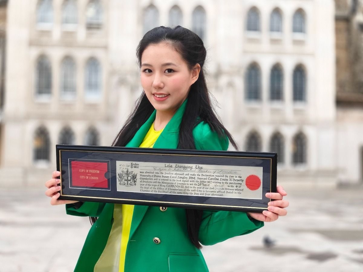 Vom Konzertsaal zur Guildhall: Leia Zhu, 19, erhält die Ehrenbürgerschaft der Stadt London