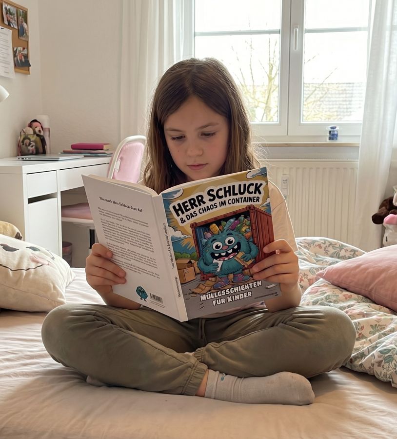 Wenn der Mülleimer lebendig wird: Kinderbuch rund um Herrn Schluck inspiriert – neue Texte gesucht