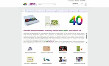 40 Jahre Werbeartikel-Kompetenz: GET IT! Marketing Service Onlineshop mit 180.000 Artikeln B2B