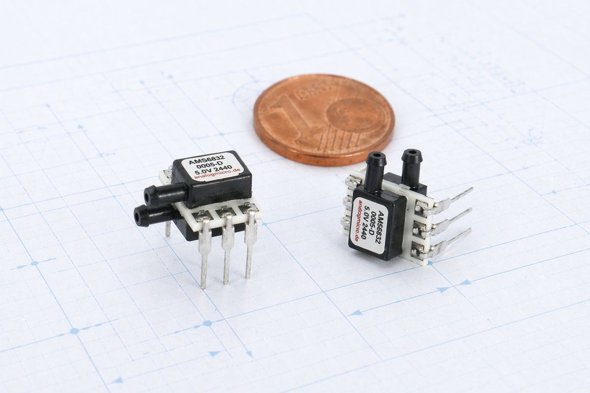 AMS 6832: Miniatur-Drucksensor jetzt mit Druckbereichen bis 2 bar