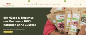 Bochumer Bio-Manufaktur Huggiberries setzt auf Nussmus ohne Palmöl und ausgewählte Snacks ohne Zuckerzusatz