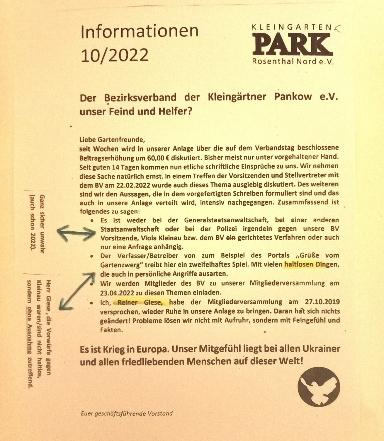 „… dann habe ich in einer Gesamtbetrachtung den Eindruck von fast mafiösen Strukturen“.
