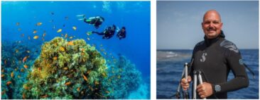 Deutscher Unterwasserfotograf Tobias Friedrich im The Nautilus Maldives zur Ocean Discovery Week
