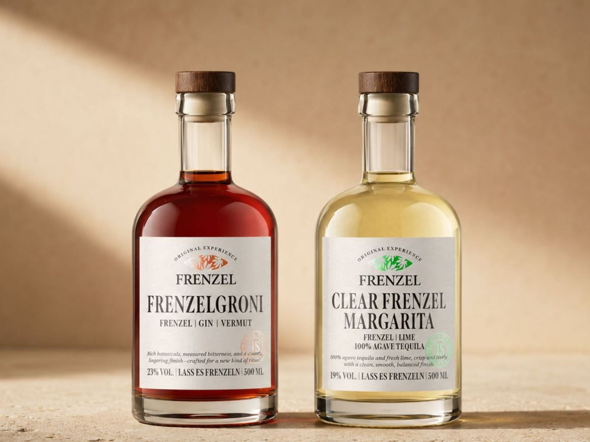 FRENZEL bringt FRENZELGRONI und CLEAR FRENZEL MARGARITA im neuen italienischen Design heraus
