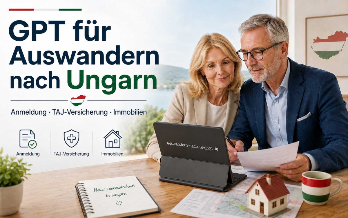 GPT für Auswandern nach Ungarn: Hilfe bei Anmeldung, TAJ-Versicherung und Immobilien